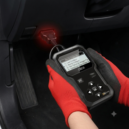 Escáner de diagnóstico OBD2 para automóviles y lector de códigos de fallo del motor; compatible con todos los vehículos con protocolo OBD-II fabricados desde 1996.
