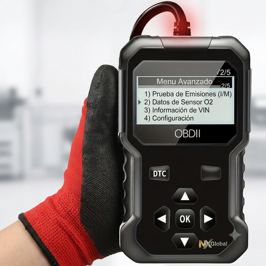 Escáner de diagnóstico OBD2 para automóviles y lector de códigos de fallo del motor; compatible con todos los vehículos con protocolo OBD-II fabricados desde 1996.