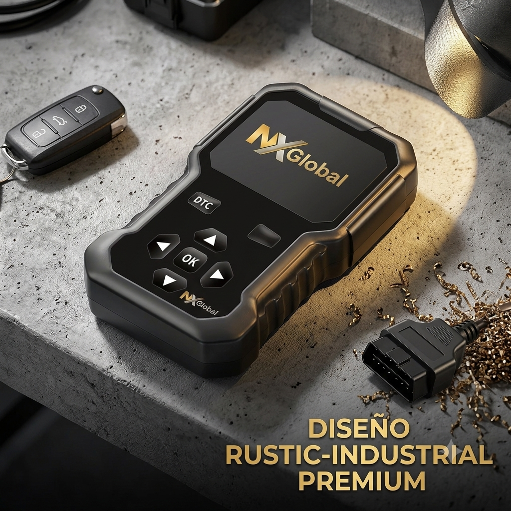 Escáner de diagnóstico OBD2 para automóviles y lector de códigos de fallo del motor; compatible con todos los vehículos con protocolo OBD-II fabricados desde 1996.
